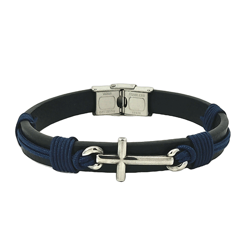Men's Cross Bracelet - TheHolyArt