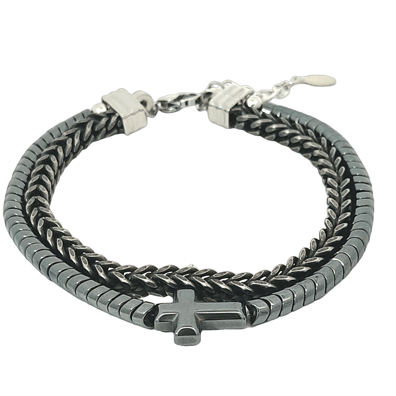 Men's Cross Bracelet - TheHolyArt