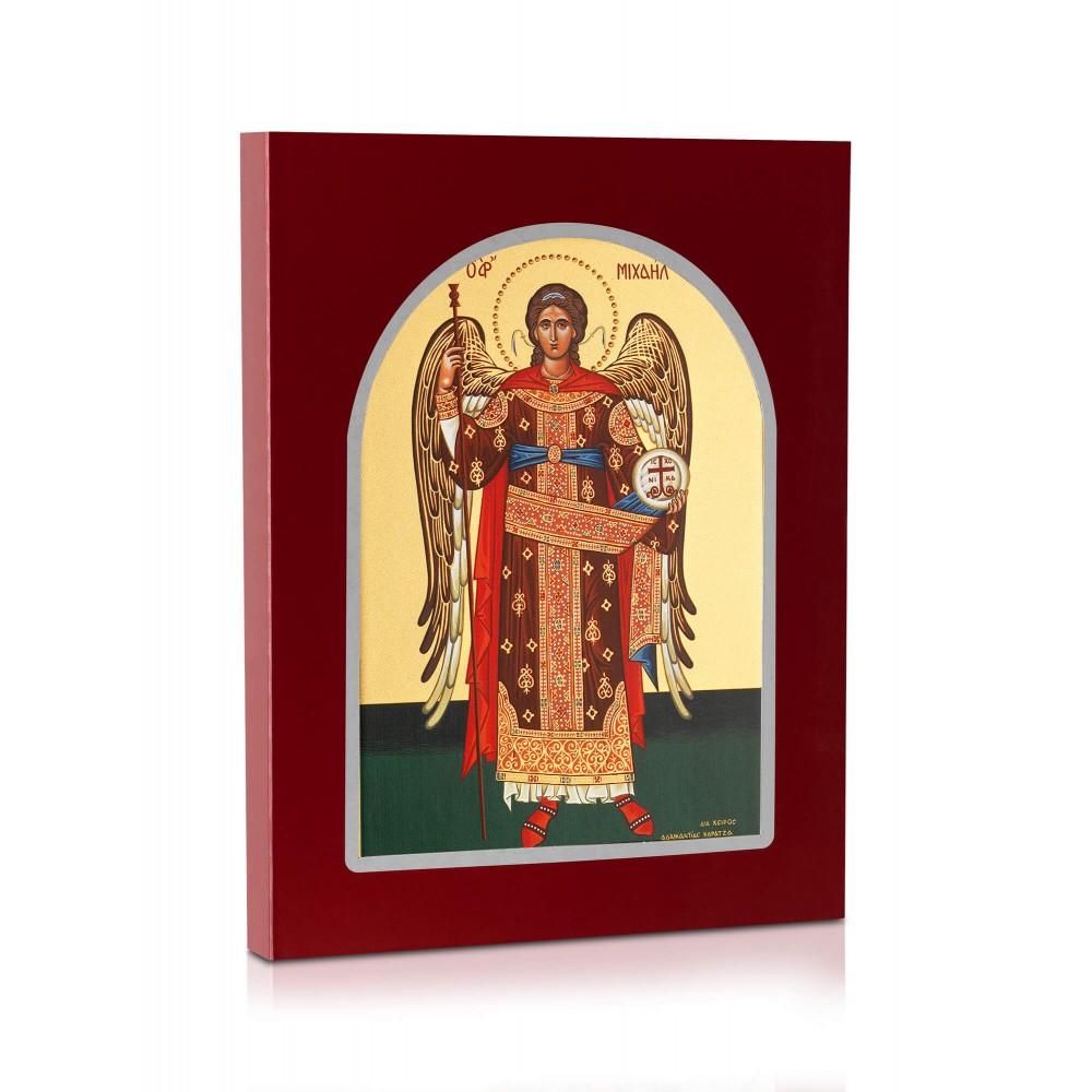 Archangel Michael (Full Figure) - Carved Wood - 4