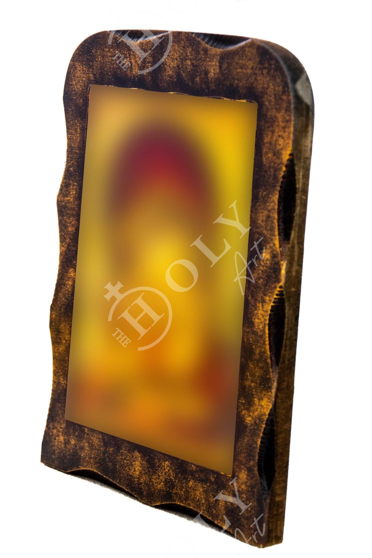 Archangel Michael icon, Handmade Greek Orthodox icon of St Michael, Byzantine art wall hanging on wood plaque religious icon, religious gift TheHolyArt