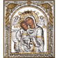 Virgin Mary icon Panagia Axion Esti, Handmade Silver 999 Greek Orthodox icon, Byzantine art wall hanging on wood plaque religious icon gift