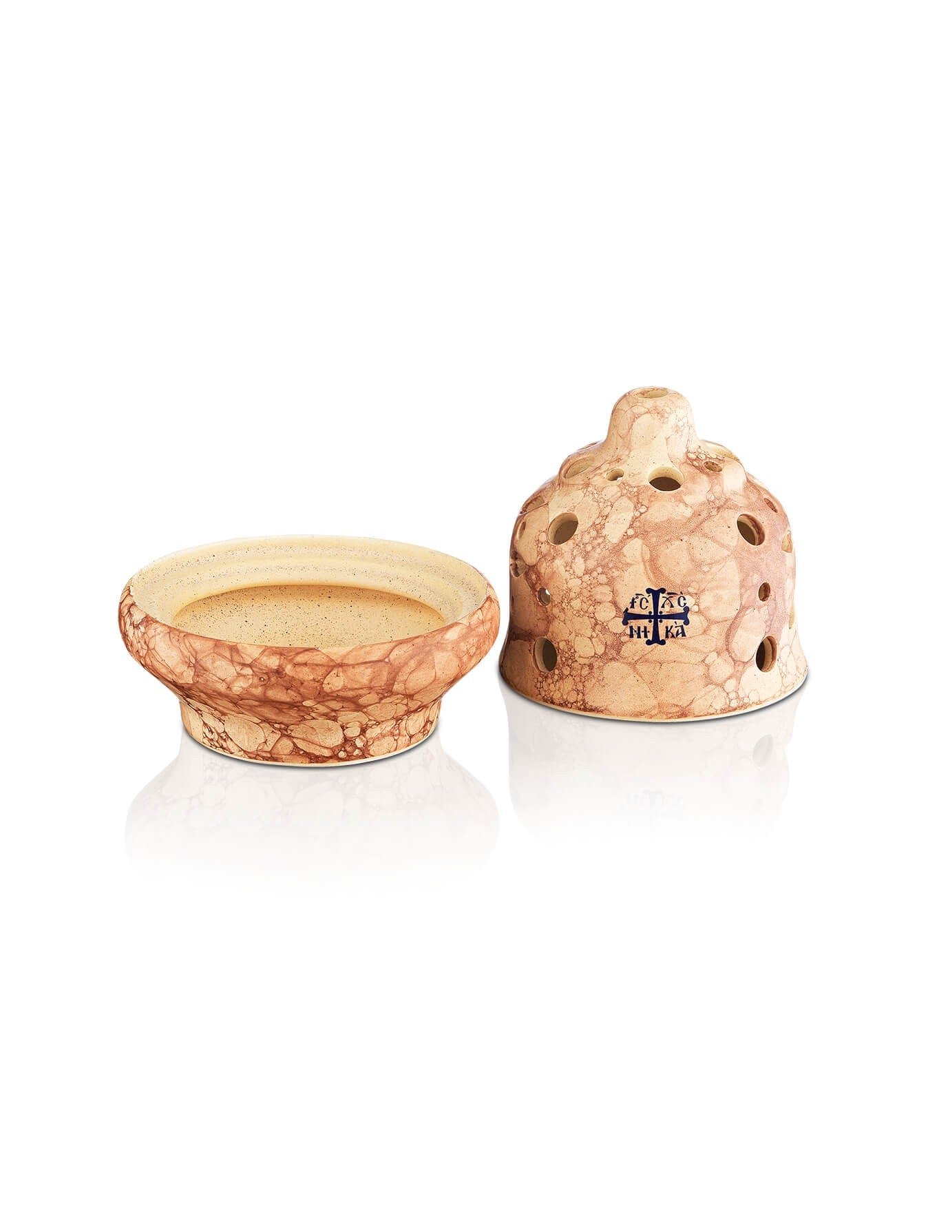 Ceramic vigil lamp – with glass cup | TheHolyArt