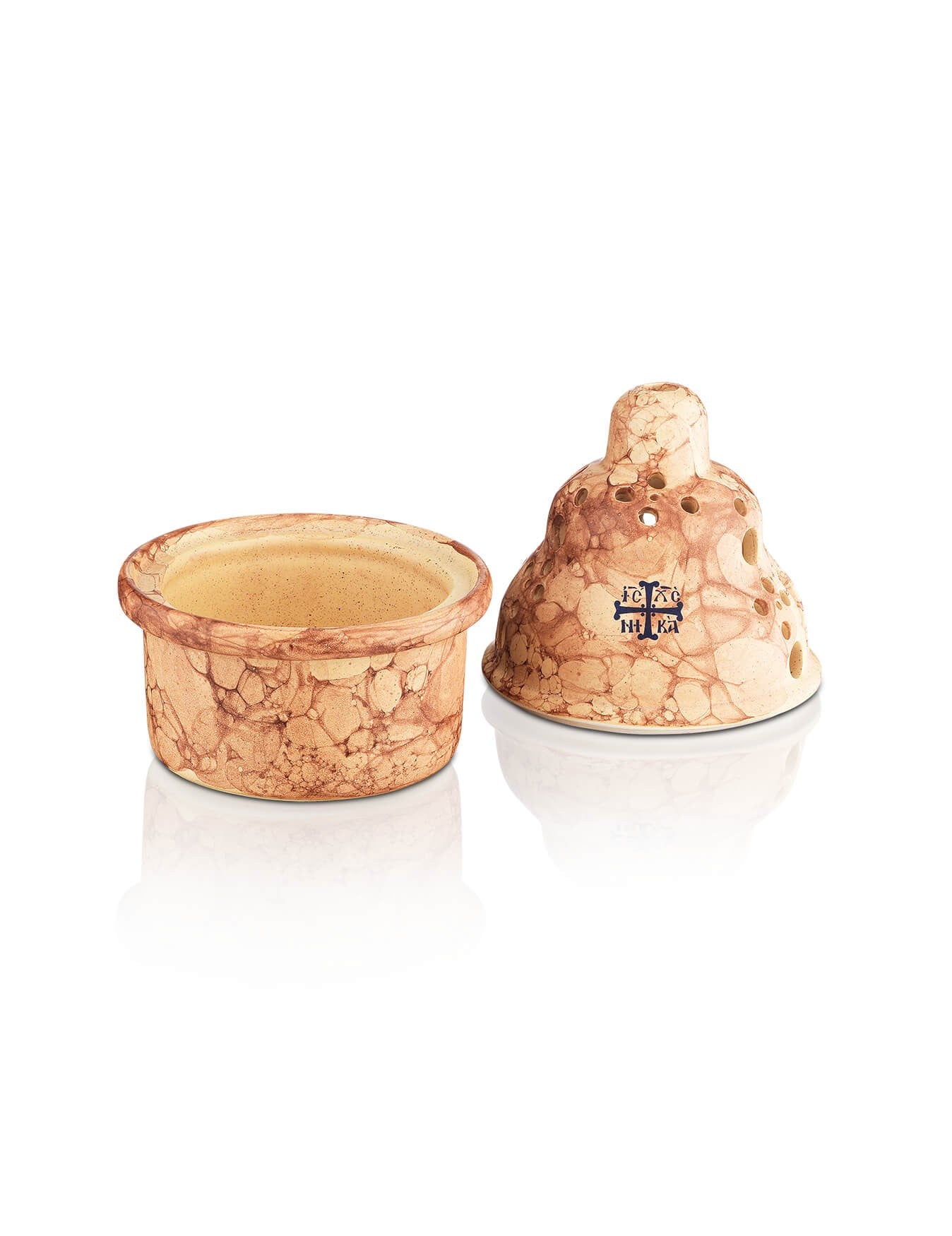 Ceramic vigil lamp – with glass cup | TheHolyArt