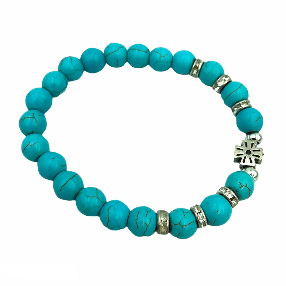Handmade Greek Orthodox gemstone prayer bracelet - TheHolyArt