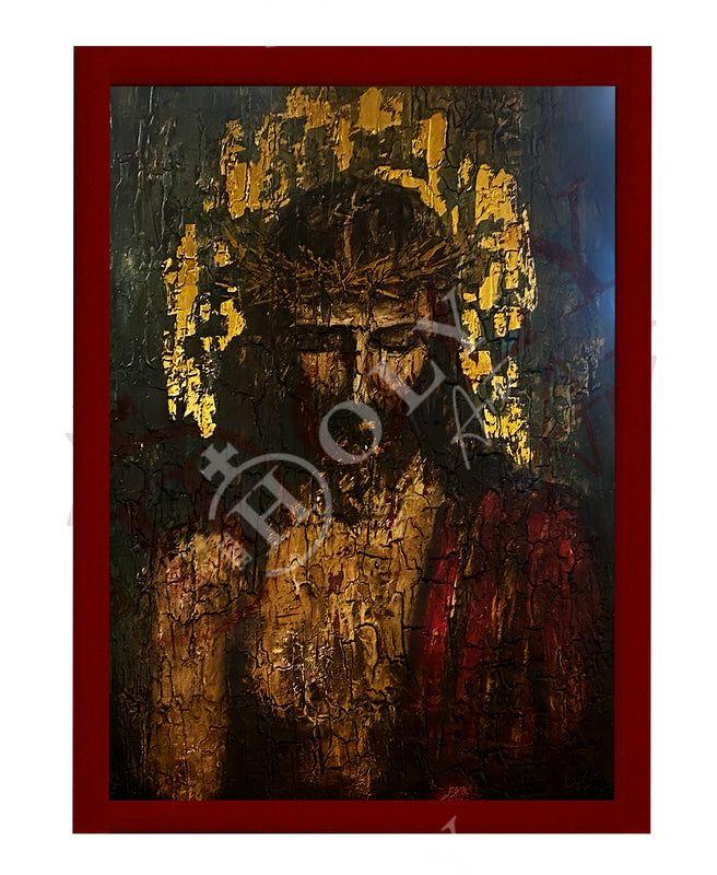 Jesus Christ icon Sina, Handmade Greek Orthodox icon of Jesus Christ Sinai, Byzantine wood plaque (2) TheHolyArt