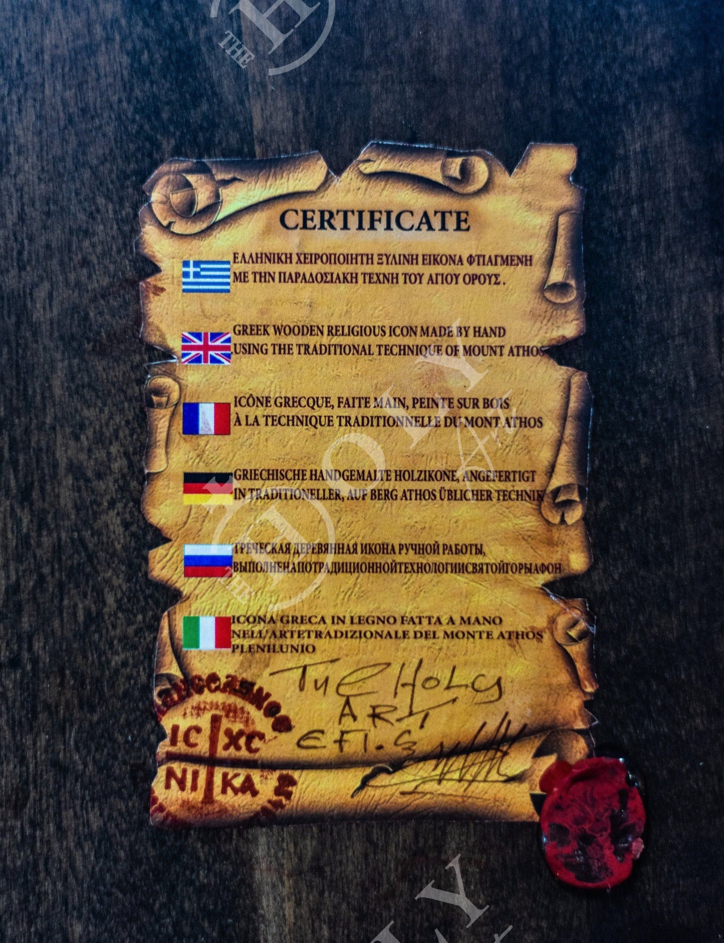 Saint Lydia icon, Handmade Greek Orthodox icon of St Lydia, Byzantine art wall hanging icon wood plaque, religious gift - TheHolyArt