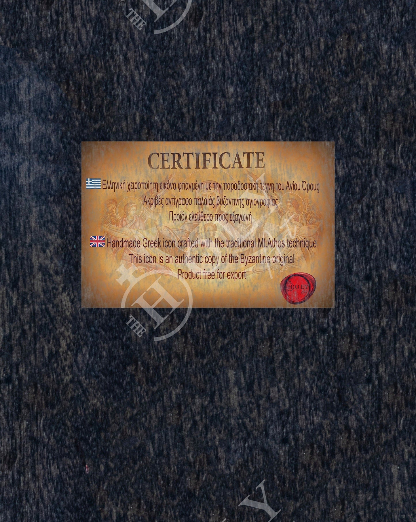 Jesus Christ icon, Handmade Greek Orthodox icon of our Lord, Byzantine art wall hanging canvas icon w gold leaf wood plaque, wedding gift - TheHolyArt