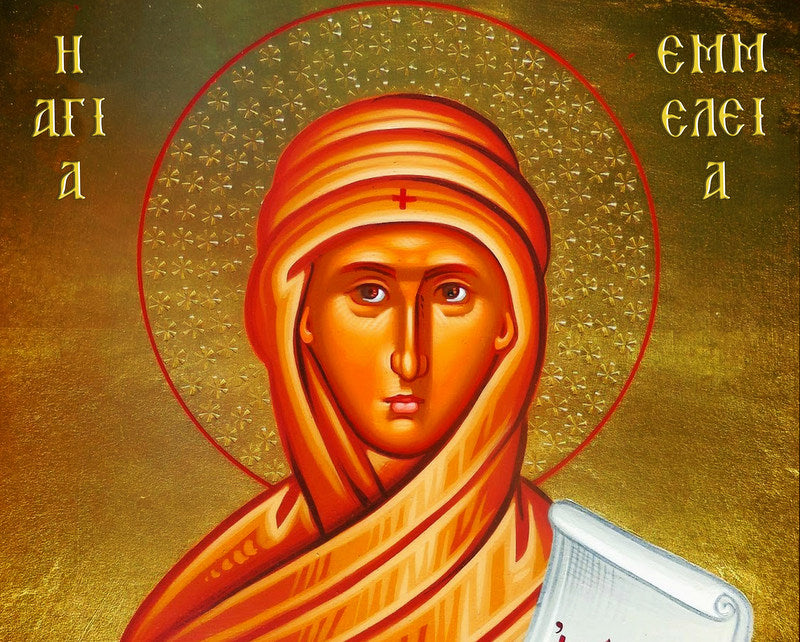 May 30 Saint Emmelia The Mother Of Saints Theholyart 1037