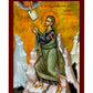 Saint Moses icon, Handmade Greek Orthodox icon Prophet Moses, Byzantine art wall hanging on wood plaque icon, religious decor TheHolyArt