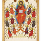 2025 30-day Wall Calendar Jesus Christ, Saints Feast days Apolytikio Orthodox Greek Calendar Embossed Gold print religious gift wall decor (Copy) TheHolyArt