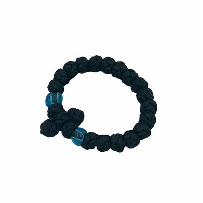 Black Waxed Finger Prayer Rope