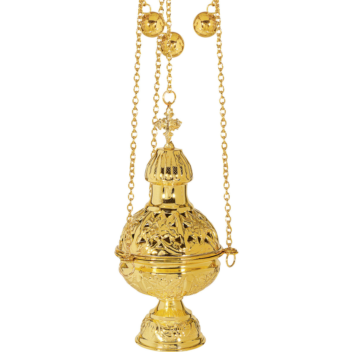 Hanging Church Censer with Pierced Lid - TheHolyArt