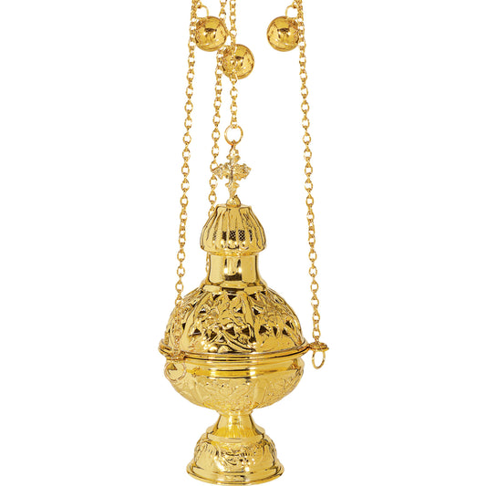 Hanging Church Censer with Pierced Lid - TheHolyArt
