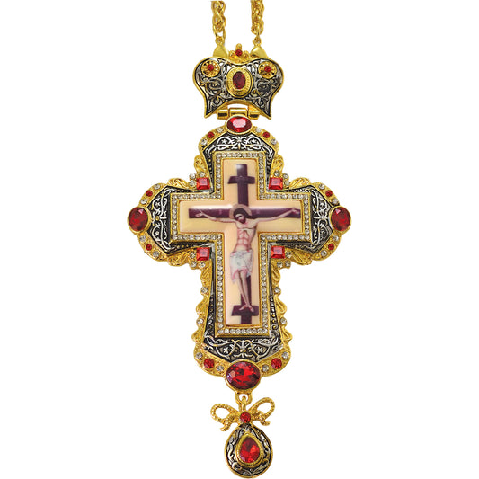 Priest Pectoral Cross with the Crucifixion - TheHolyArt