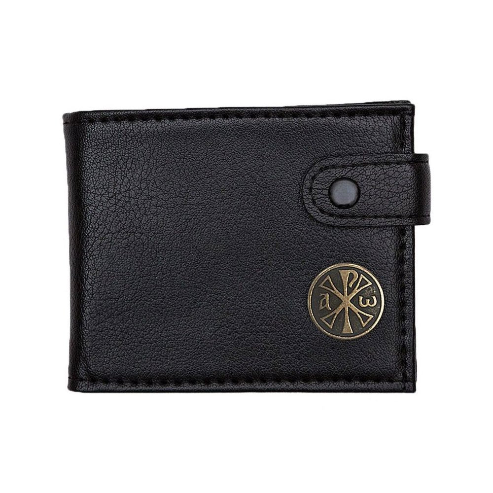 Men's Greek Orthodox cross bifold faux leather wallet - TheHolyArt