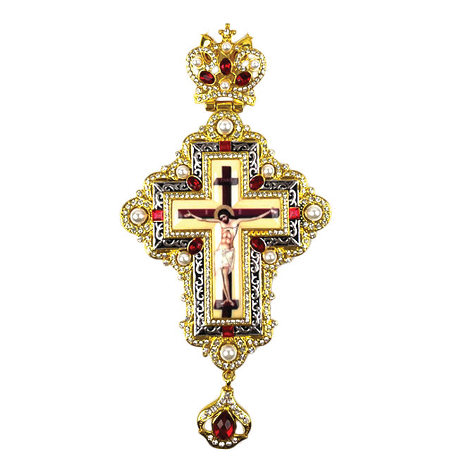Priest Pectoral Cross with the Crucifixion - TheHolyArt