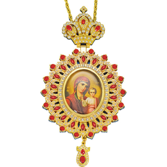 Bishop Encolpion Panagia Theotokos and Child - TheHolyArt