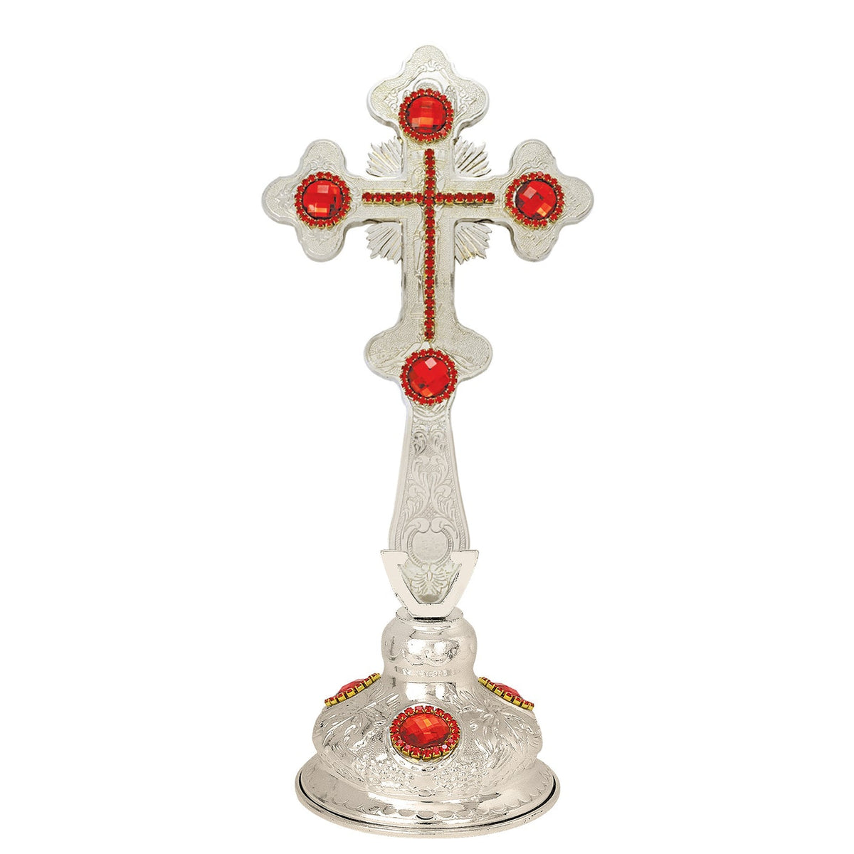 Standing Blessing Cross with Large Stones - TheHolyArt
