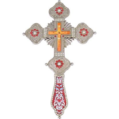 Blessing Cross Radiant with Red Handle - TheHolyArt