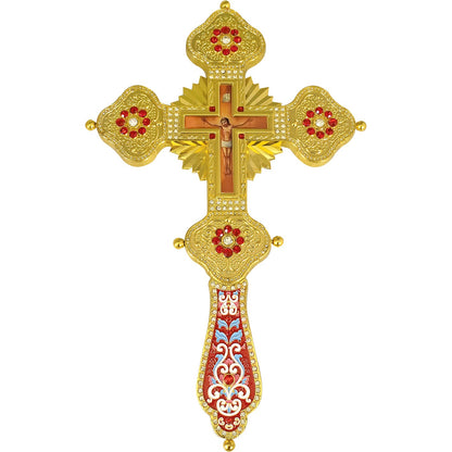 Blessing Cross Radiant with Red Handle - TheHolyArt