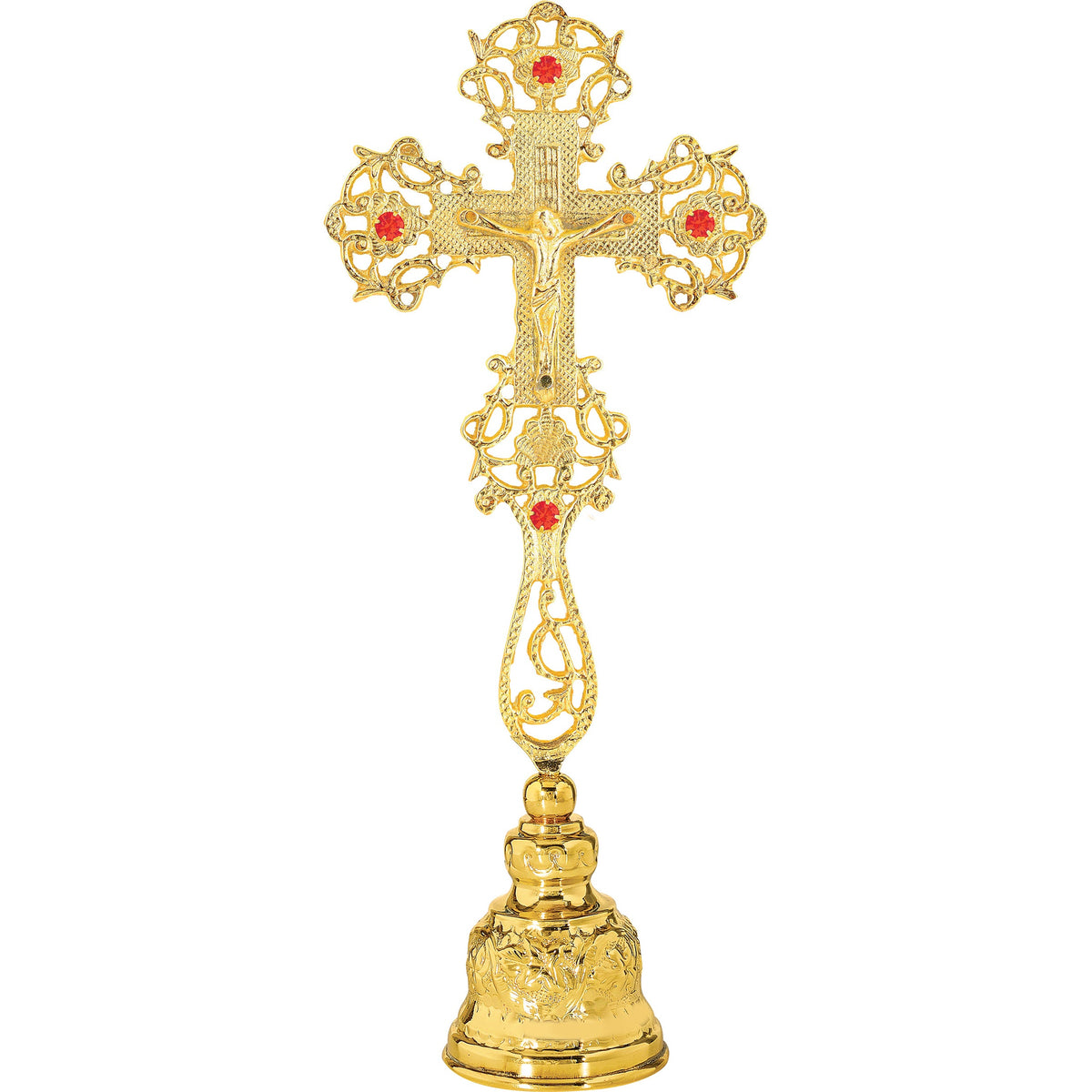 Blessing Cross Openwork on Bell Stand - TheHolyArt