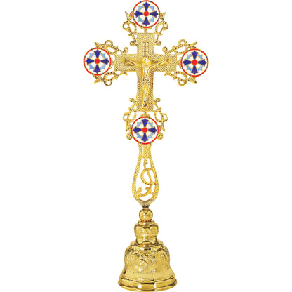 Blessing Cross Openwork on Bell Stand - TheHolyArt
