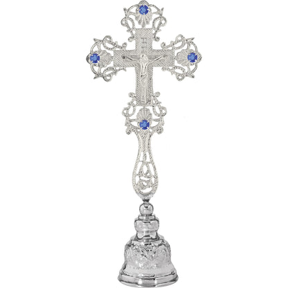 Blessing Cross Openwork on Bell Stand - TheHolyArt