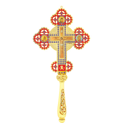 Blessing Cross Trefoil Jewelled - TheHolyArt