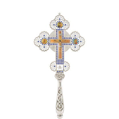 Blessing Cross Trefoil Jewelled - TheHolyArt