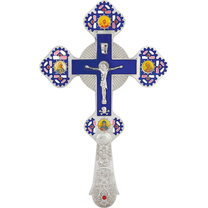 Blessing Cross Trefoil Coloured with Crucifix - TheHolyArt