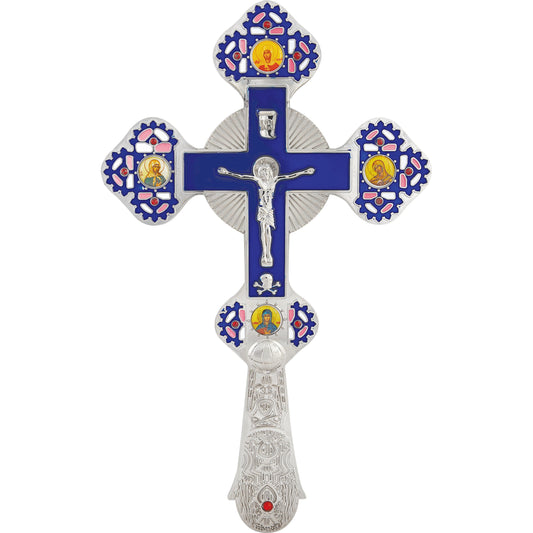 Blessing Cross Trefoil Coloured with Crucifix - TheHolyArt