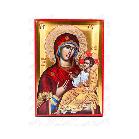 Heiliger Andreas Ikone der Apostel, Handgemachte griechisch-orthodoxe Ikone des Heiligen Andreas, byzantinische Kunst Wandbehang Holzplakette mit Blattgold religiöses Geschenk