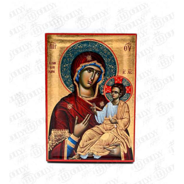 Heiliger Andreas Ikone der Apostel, Handgemachte griechisch-orthodoxe Ikone des Heiligen Andreas, byzantinische Kunst Wandbehang Holzplakette mit Blattgold religiöses Geschenk