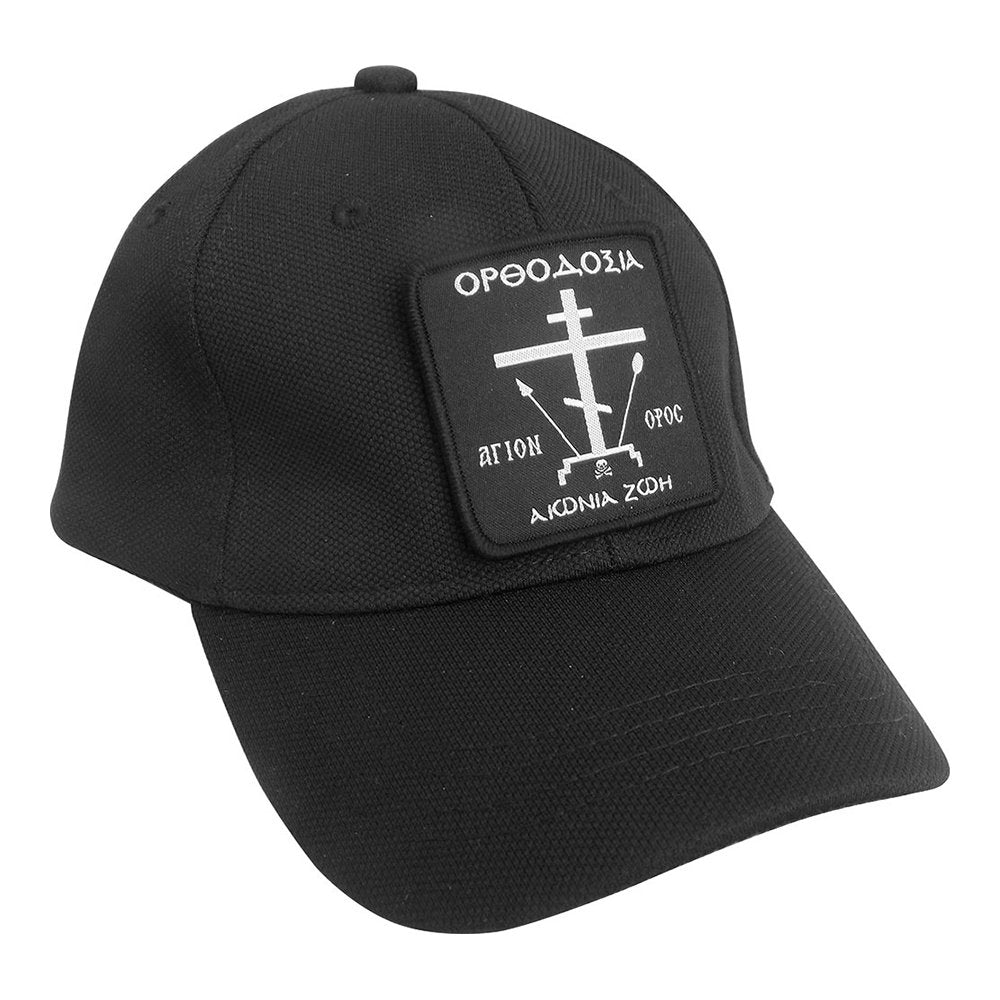 Black Greek Orthodox embroidered baseball cap - TheHolyArt