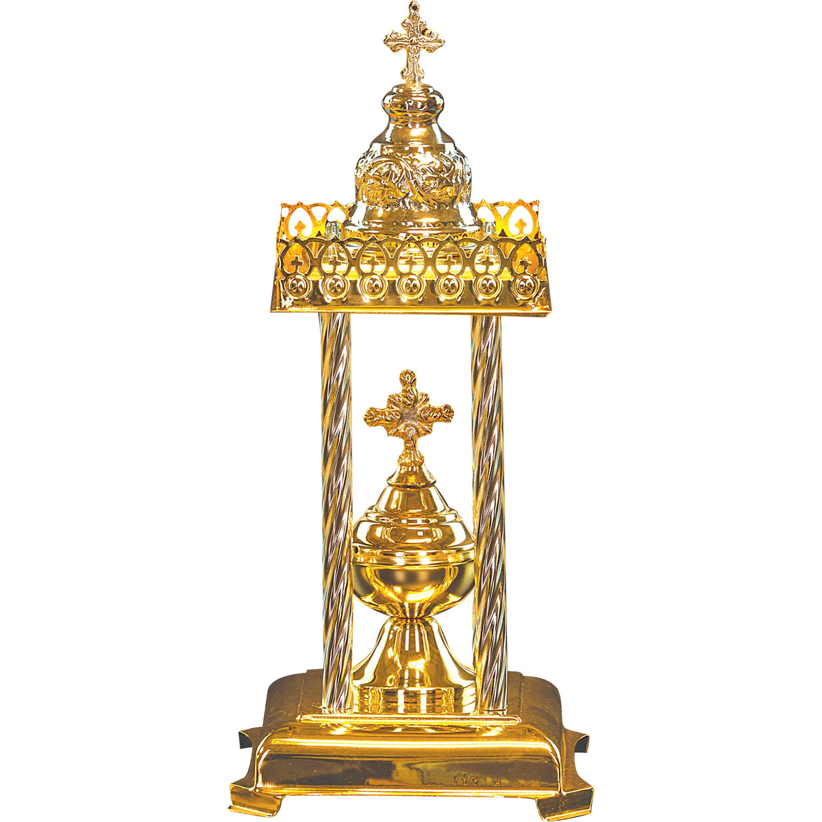 Altar Tabernacle Artophorion with Canopy and Columns - TheHolyArt