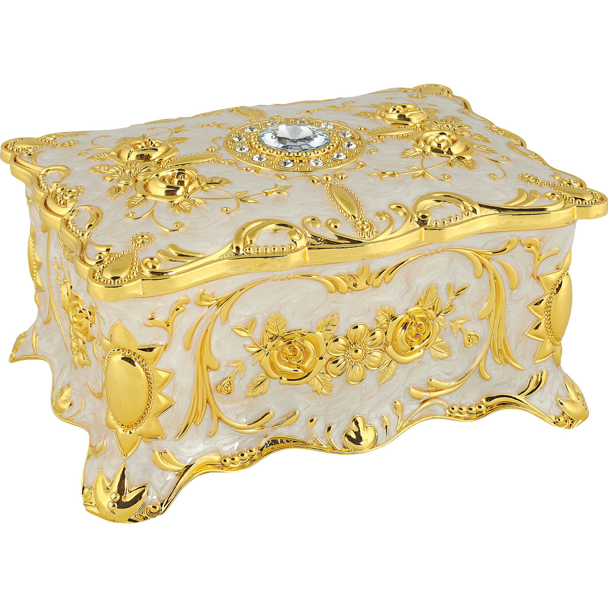 Reliquary Box with Clear Stone - TheHolyArt