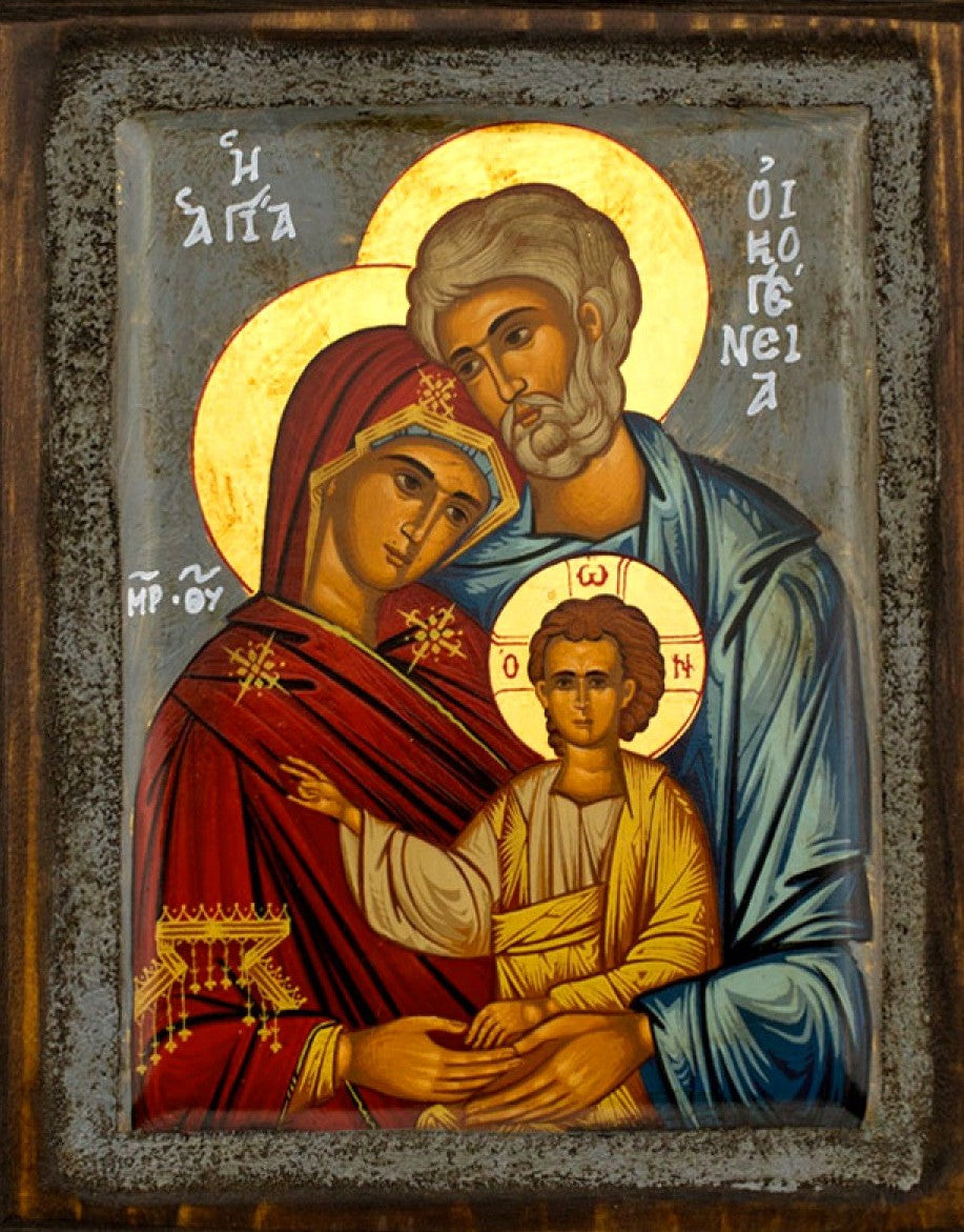 Ícono de San Andrés Apóstol, ícono ortodoxo griego hecho a mano de San Andrés, placa de madera para colgar en la pared con arte bizantino y pan de oro, regalo religioso