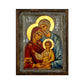 Ícono de San Andrés Apóstol, ícono ortodoxo griego hecho a mano de San Andrés, placa de madera para colgar en la pared con arte bizantino y pan de oro, regalo religioso