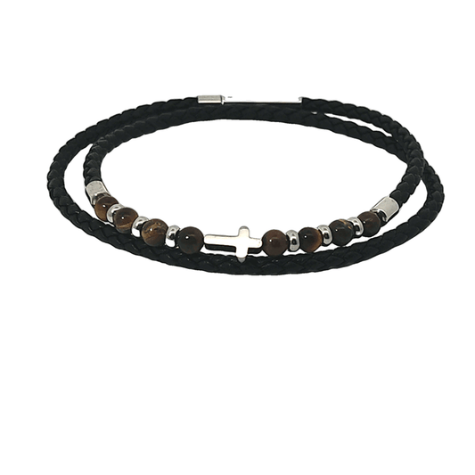 Men's Cross Bracelet - TheHolyArt