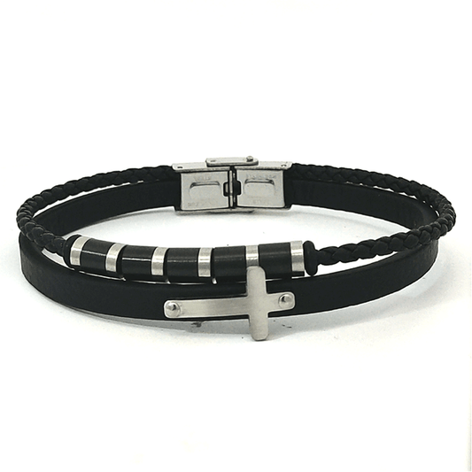 Men's Cross Bracelet - TheHolyArt