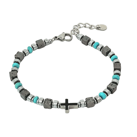 Men's Cross Bracelet - TheHolyArt