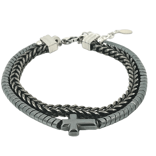 Men's Cross Bracelet - TheHolyArt
