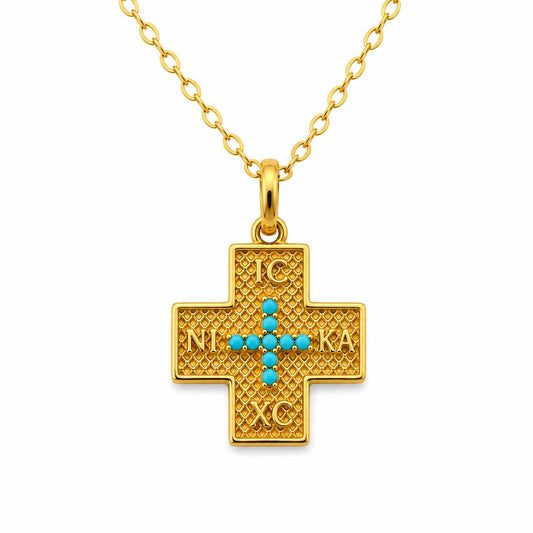 Square Cross ICXC NIKA Necklace - TheHolyArt
