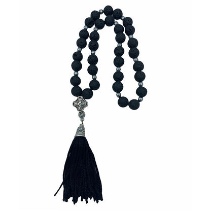33 knot handmade Greek Orthodox gemstone prayer rope - TheHolyArt