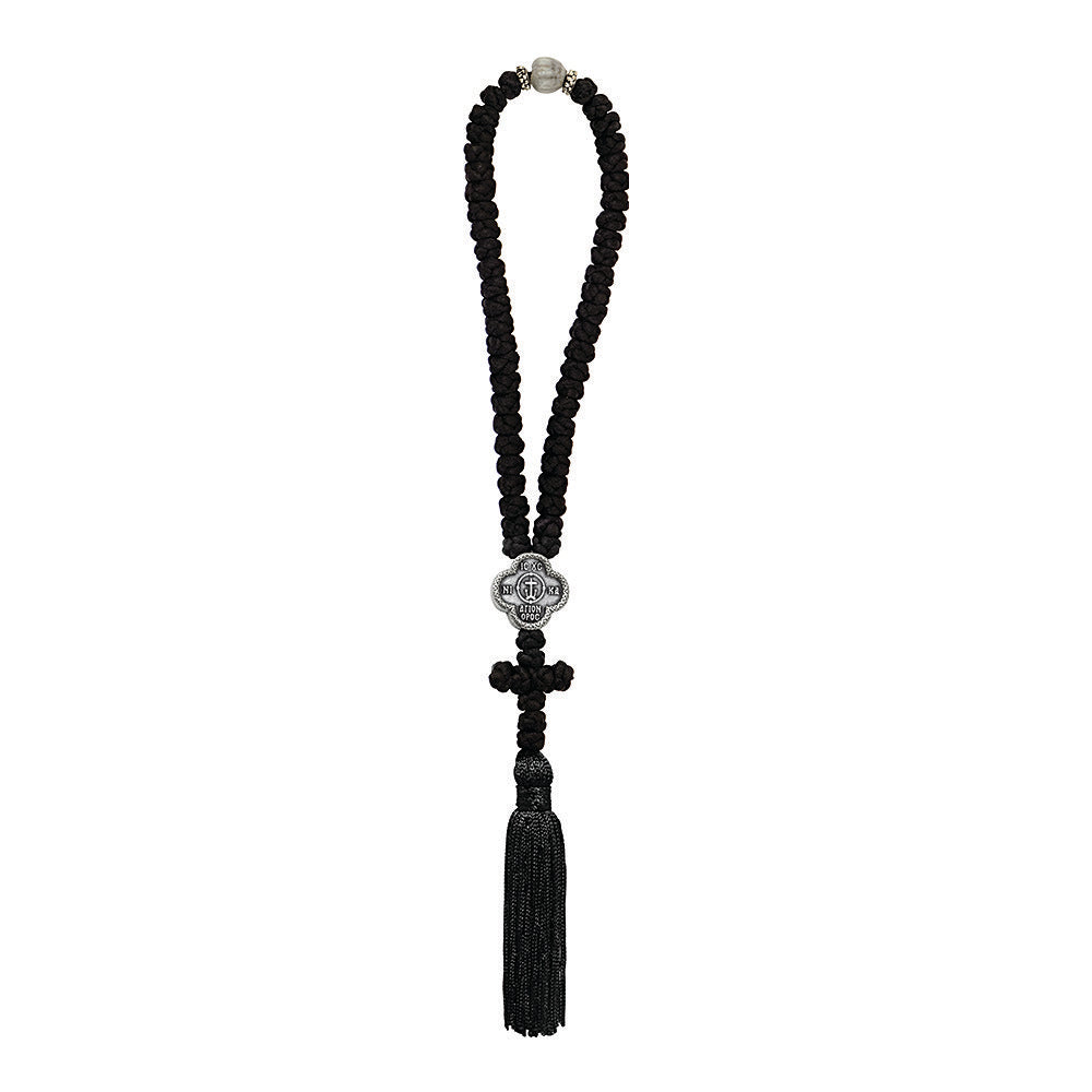 50 knot prayer rope metal element detail