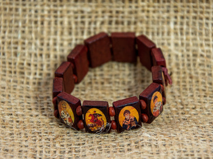 Pulsera de oración de madera hecha a mano Jesucristo Virgen María Santos Pulsera ortodoxa griega Chotki bendecida del Monte Athos, regalo religioso