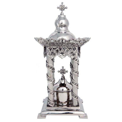Christian Brass Bronze Handmade Altar Tabernacle, Orthodox Altar Church Tabernacle Monstrance Handmade Pyx Artoforio, religious gift - TheHolyArt