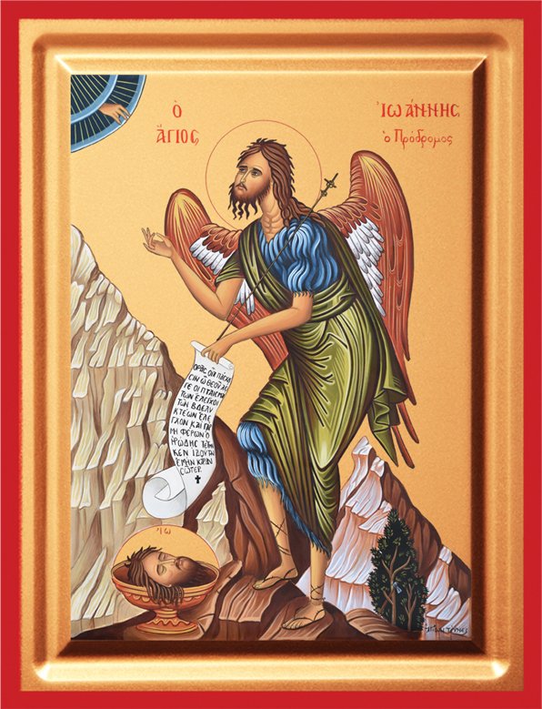Saint John - detail (carved wood)