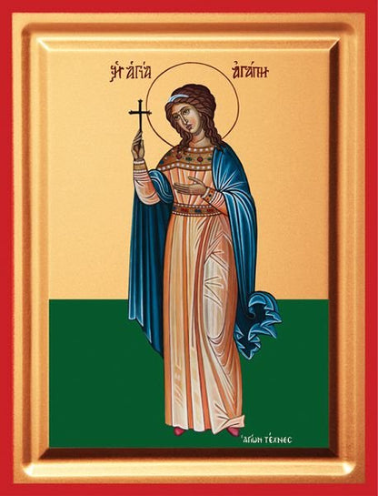 Saint Agape - detail (carved wood)