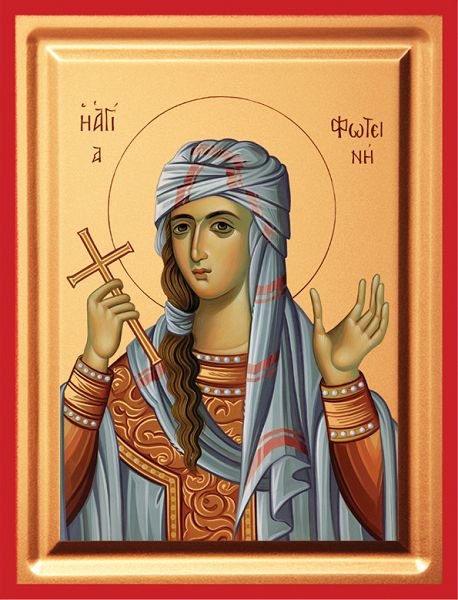 Saint Photini - detail (carved wood)